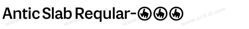 Antic Slab Reqular字体转换
